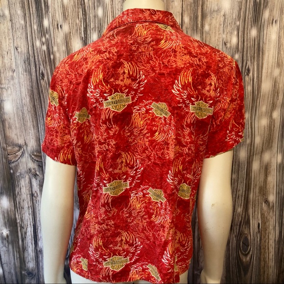 Harley Davidson Button Down Top - Picture 5 of 10